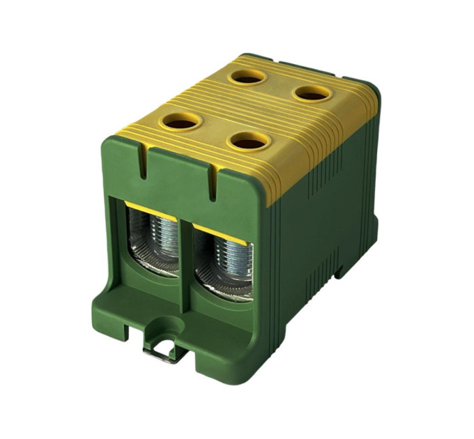 Клемник на DIN-рейку FT1150G 2P,Cu:35-150 / Al:35-150 мм2, жовто-зелений Промфактор ( FT1150G2 )