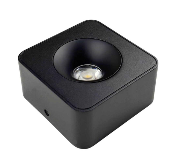 Світильник точковий накладний SIDNEY-S 10W 4000K IP20 квадрат чорний Violux ( 330451 )