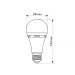 LED лампа акумуляторна TITANUM A68 9W E27 4000K 220V TL-EMA68-09274 - 487405