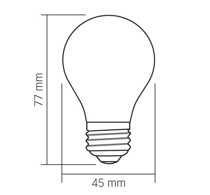 LED лампа VIDEX Filament VL-DG45MO 4W E27 3000K Porcelain dimmable VL-DG45MO - 484480