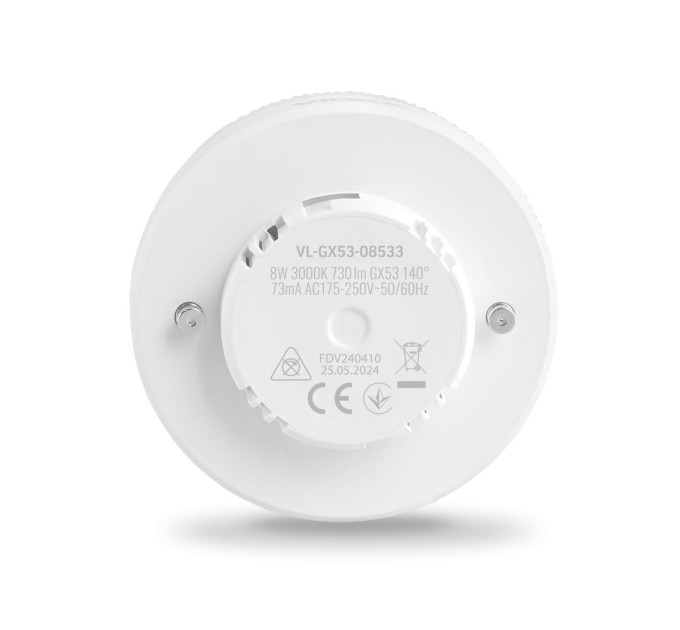 LED лампа VIDEX GX53 8W 3000K 220V VL-GX53-08533 - 486224