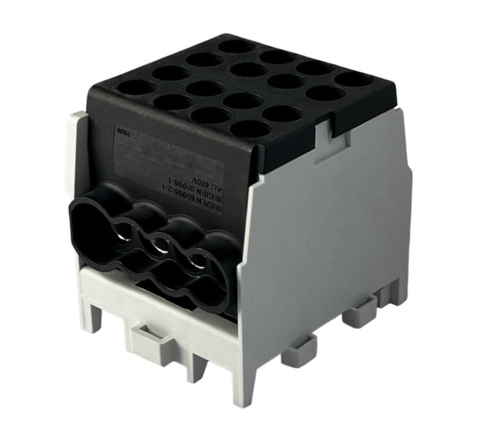 Клемний блок FJ-25/16.3BL 100A чорний Промфактор ( FJ25163BL )