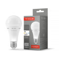 LED лампа акумуляторна TITANUM A68 9W E27 4000K 220V TL-EMA68-09274 - 487405