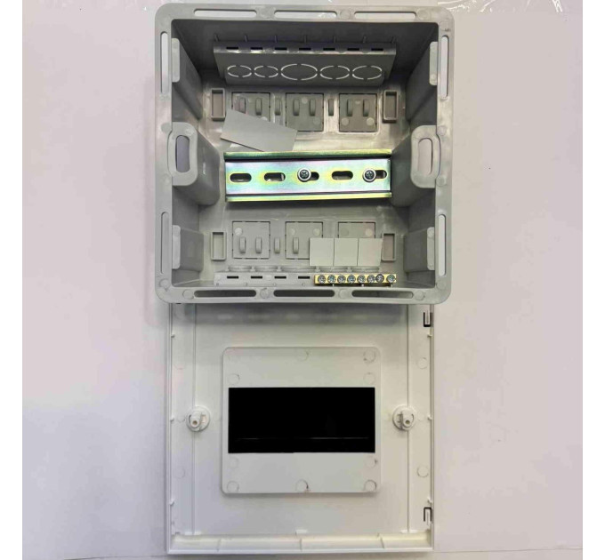 Бокс пластиковий СКІМ на 06 модулів вбудований IP40 білий прозора дверка ( С11902019 )