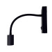 Світильник настінний Violux SNAKE USB+Type-C 5W 4200K 250Lm IP20 чорний ( 552101 )