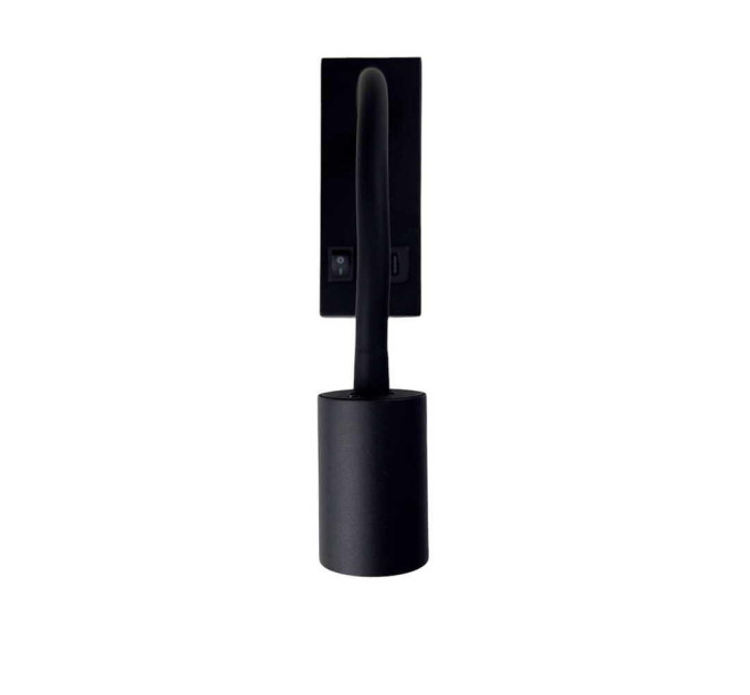 Світильник настінний Violux SNAKE USB+Type-C 5W 4200K 250Lm IP20 чорний ( 552101 )