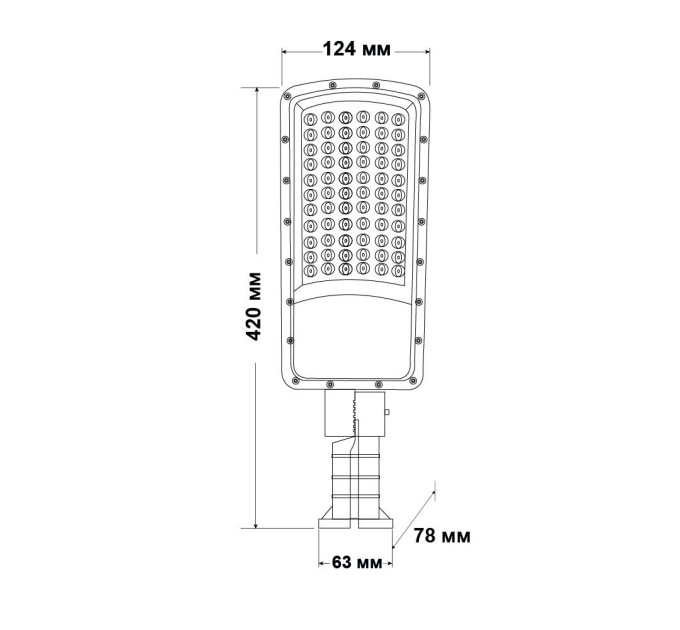 Світильник вуличний VIOLUX CONCORD 50W 6500Lm 5000K ( 430332 )