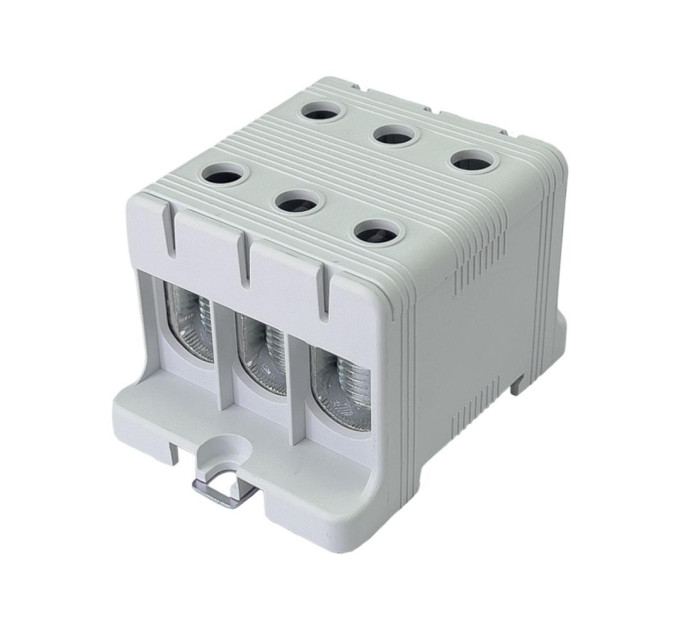 Клемник на DIN-рейку FT1095F 3P,Cu:16-95 / Al:16-95 мм2, сірий Промфактор ( FT1095F3 )