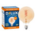 Лампа світлодіодна DELUX G125 6 Вт 2200K 220В E27 amber spiral filament