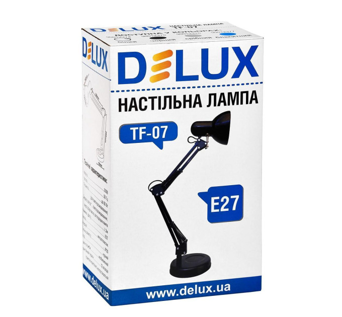 Світильник настільний DELUX TF-07 E27 білий