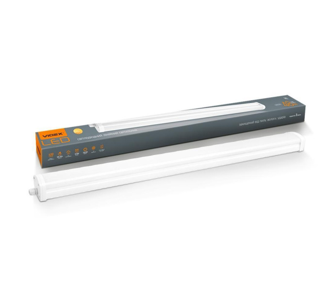 LED світильник IP65 лінійний VIDEX 48W 1,2М 5000K