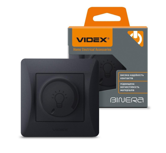 Димер LED 200Вт чорний графіт VIDEX BINERA VF-BNDML200-BG - 480321