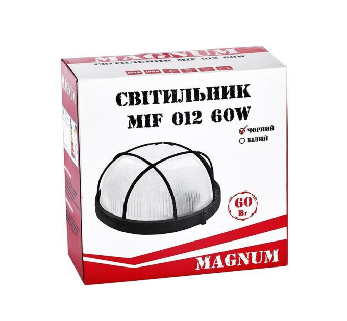 Світ-к стінний MAGNUM MIF 012 NEW 60W E27 чорний