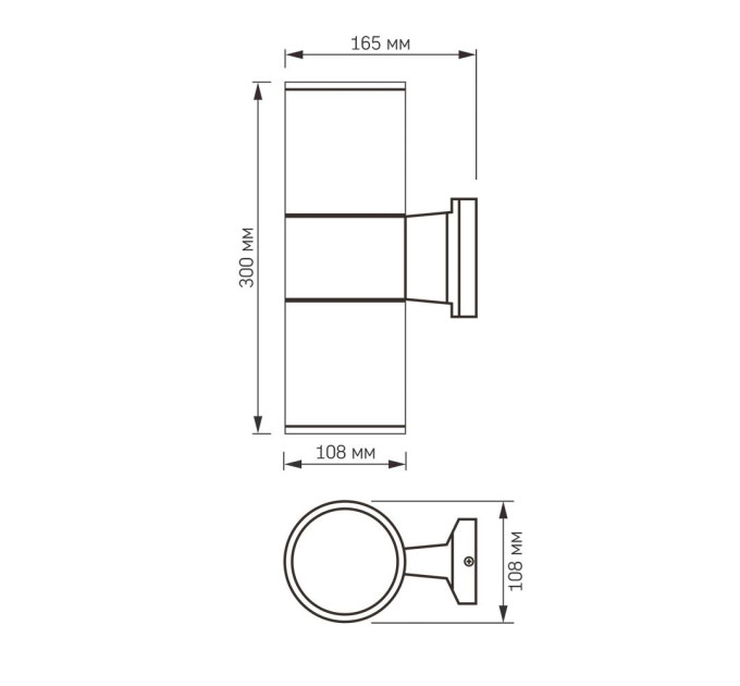 LED Світильник архітектурний AR082G IP54 VIDEX E27x2 VL-AR082G - 482363