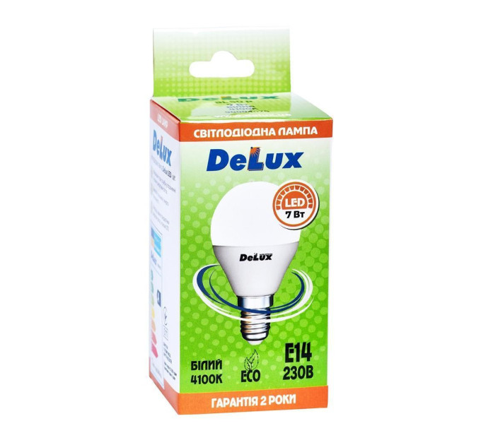 лампа світлодіодна DELUX BL50P 7 Вт 4100K 220В E14 білий