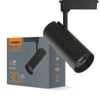 LED світильник трековий VIDEX 30W 4100K чорний VL-TR04-304B - 299365