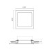 LED світильник Back вбудований квадрат VIDEX 22W 5000K VL-DLBS-225 - 480512