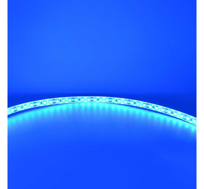 Світлодіодна стрічка LED LIGHT 12V 9.6W синя 120LED IP65 ( MTK-600BF3528-12 )