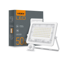 LED прожектор VIDEX F2e 50W 5000K з датчиком руху та освітленості VL-F2e505W-S - 480444