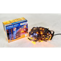 Гірлянда зовнішня DELUX ICICLE 75 LED бахрома 2x0,7m 18 білий flash жовтий/чорний IP44 EN