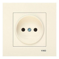 Розетка VI-KO Karre кремова 1-на без заземлення (90960107)