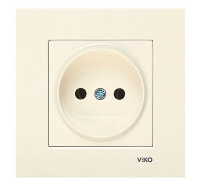 Розетка VI-KO Karre кремова 1-на без заземлення (90960107)