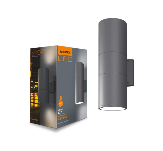 LED Світильник архітектурний AR082G IP54 VIDEX E27x2 VL-AR082G - 482363