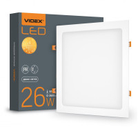 LED світильник Back вбудований квадратний VIDEX 26W 5000K VL-DLBS-265 - 482301