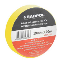 Ізострічка Radpol 0,13ммх19мм / 20м жовта ( AR 19/20-Z )