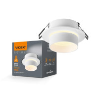 Світильник VIDEX під лампу GU10 врізний Круглий Білий VL-SPF11R-W VL-SPF11R-W - 482936
