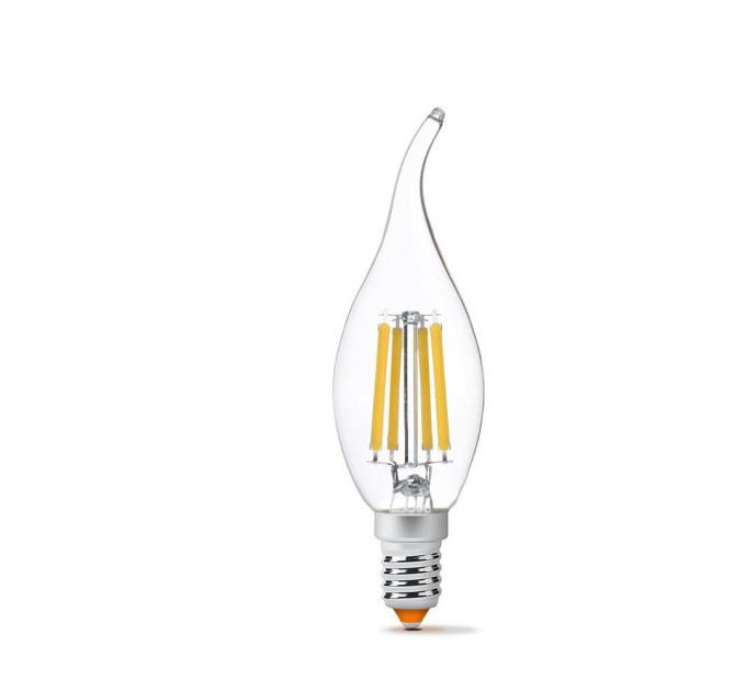 LED лампа VIDEX Filament C37Ft 6W E14 4100K VL-C37Ft-06144 - 299037