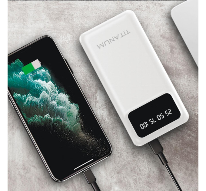 Повербанк 20000mAh TITANUM OL22 White TPB-OL22-W - 484176