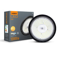 LED світильник висотний ХайБей VIDEX 100W 5000K 12000Lm 220V чорний VL-HBe03-1005B - 483575