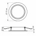 LED світильник Back вбудований круглий VIDEX 15W 5000K VL-DLBR-155 - 480475