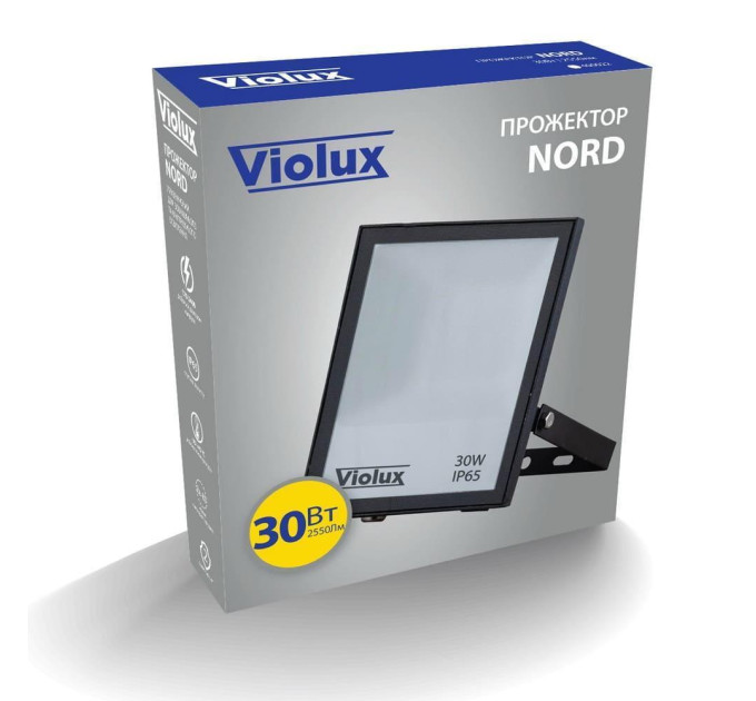Прожектор LED Violux NORD 30W SMD 6000K 2550lm IP65 ( 400022 )