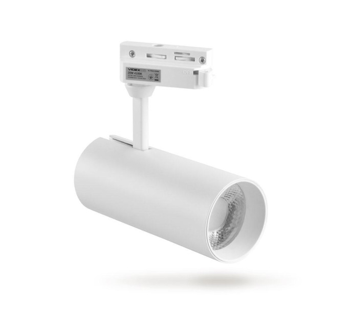 LED світильник трековий VIDEX 20W 4100K білий VL-TR04-204W - 299402