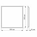 LED панель VIDEX 48W 6000K матова VL-Pb486W - 298573