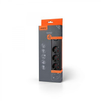 Мережевий подовжувач VIDEX ONCORD з/з 4п 3м (3x1.5мм) з кнопкою Black VF-PD43G-B - 484916