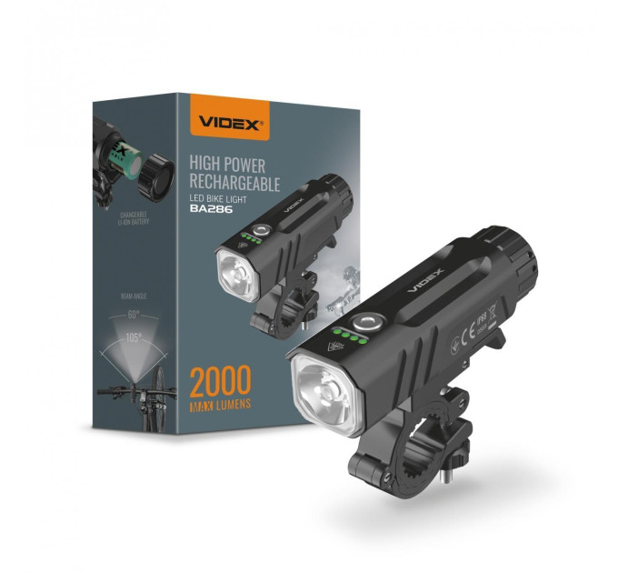 Велофара VIDEX VLF-BA286 2000Lm 5000K VLF-BA286 - 484244