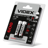Акумулятори Videx HR6/AA 600mAh double blister/2шт HR6/600/2DB - 291857
