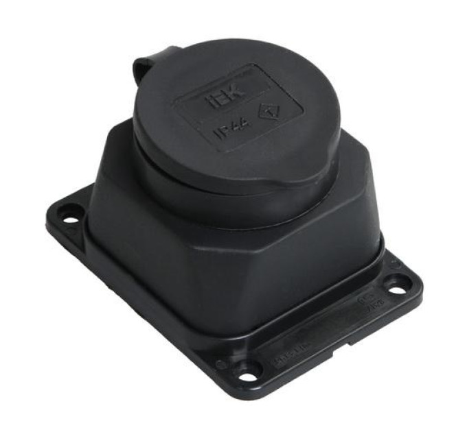 Розетка каучук IEK настінна РБ13-1-0м IP44 ( PKR11-016-2-K02 )