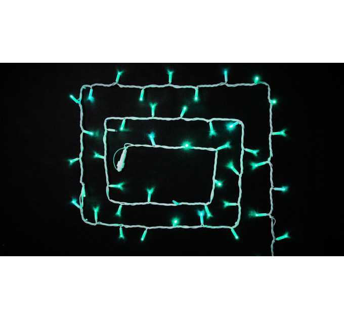 Гірлянда зовнішня DELUX STRING 100 LED 10m (2x5m) зелений/білий IP44 EN