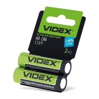 Батарейка лужна Videx LR6/AA 2шт SHRINK CARD LR6/AA 2pcs SC - 290898