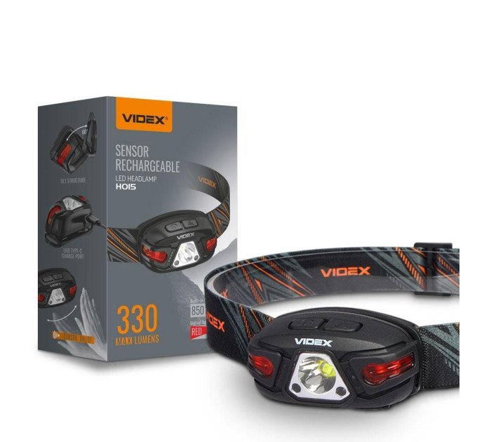 Налобний світлодіодний ліхтарик VIDEX VLF-H015 330Lm 5000K VLF-H015 - 480987