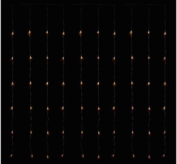 Гірлянда внутрішня DELUX WATERFALL С 264LED 3х2m тепл.біл/проз IP20