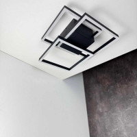 Світильник LED smart RAFAEL+пульт 100W 3000-5000K IP20 прямокутний чорний Violux ( 220975 )