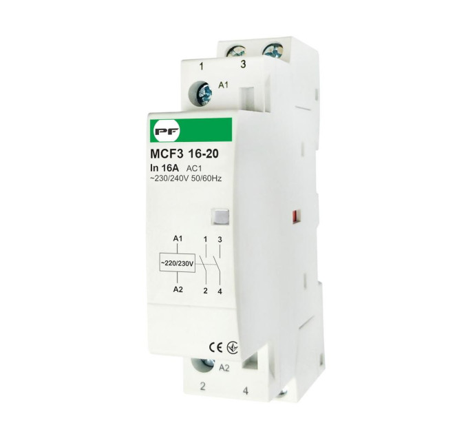 Контактор модульний MCF3 16-20 2P Промфактор ( MCF31620230 )