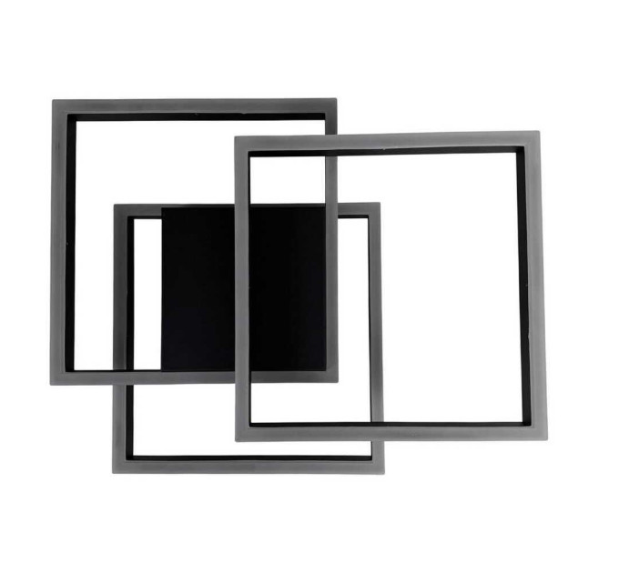 Світильник LED smart RAFAEL+пульт 100W 3000-5000K IP20 прямокутний чорний Violux ( 220975 )