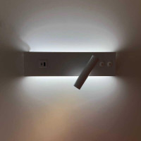 Світильник настінний Violux BITRIX-W USB 15W 3000/4200/6000K 865Lm IP20 білий ( 553006 )