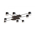 Світильник STARK CL-8/4-CRISTAL 8xGX53 BK, 1060х100мм, чорний, HOPFEN
